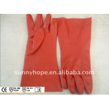 gauntlet pvc coated glove